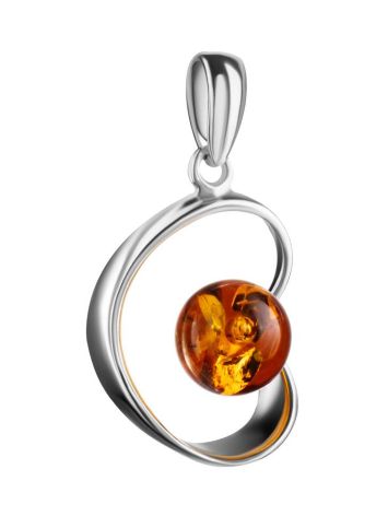 Baltic Amber Pendant In Sterling Silver The Flamenco, image , picture 3