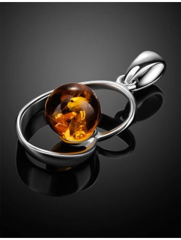 Baltic Amber Pendant In Sterling Silver The Flamenco, image , picture 2