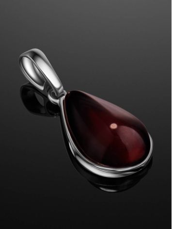 Cherry Amber Silver Pendant The Pulse, image , picture 2