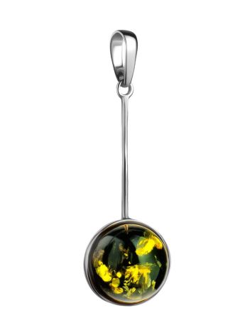 Green Amber Silver Pendant The Sorbonne, image , picture 3