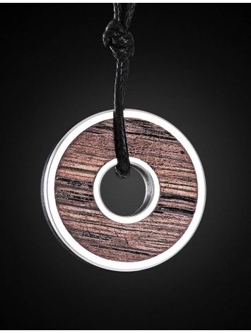 Wooden Pendant In Sterling Silver The Indonesia, image , picture 2