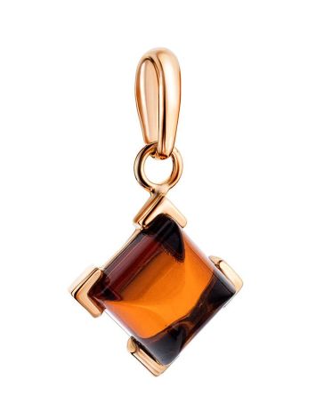 Gold-Plated Pendant With Cognac Amber The Artemis, image , picture 3