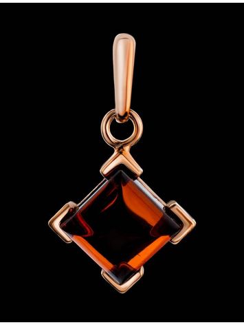 Gold-Plated Pendant With Cognac Amber The Artemis, image , picture 2