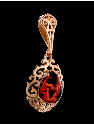 Amber Pendant In Gold-Plated Silver The Luxor, image , picture 3
