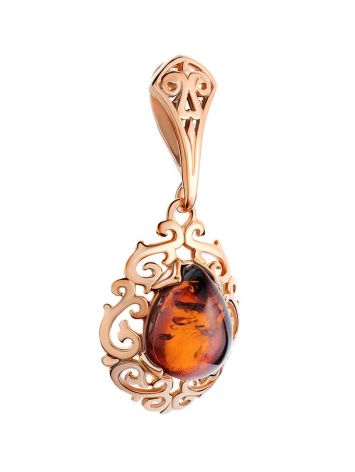 Amber Pendant In Gold-Plated Silver The Luxor, image , picture 4