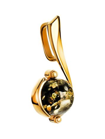 Amber Pendant In Gold-Plated Silver The Sphere, image , picture 4
