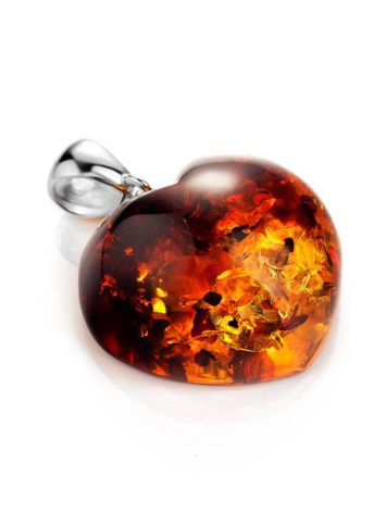 Shimmering Amber Heart Pendant The Declaration, image , picture 3