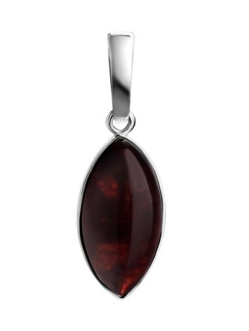 Leaf Cut Amber Pendant In Sterling Silver The Amaranth, image , picture 3