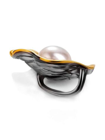Refined Gold-Plated Pendant With Cultured Pearl The Turandot, image , picture 5