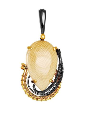 Gold-Plated Pendant With Natural Mammoth Tusk The Era, image 