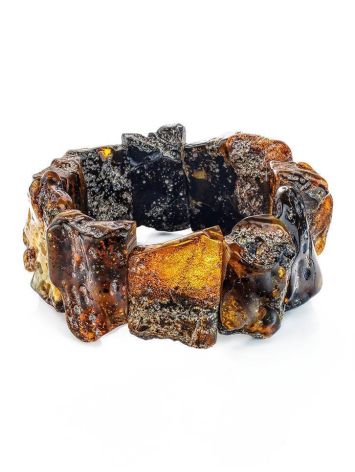 Raw Amber Beaded Bracelet The Volcano, image 