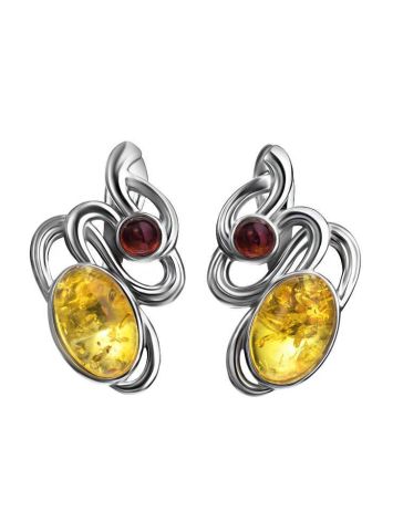 Adorable Amber Earrings In Sterling Silver The Fairy, image 