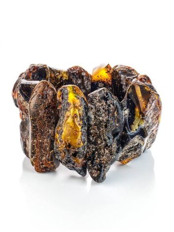 Bold Raw Amber Bracelet The Volcano, image 