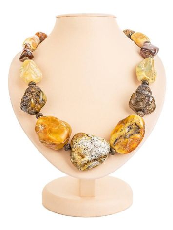 Raw Amber Beaded Necklace The Indonesia, image 