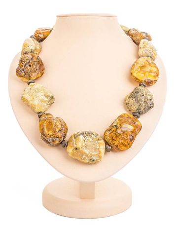 Raw Amber Beaded Necklace The Indonesia, image 