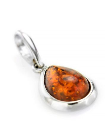 Drop Amber Pendant In Sterling Silver The Fiori, image , picture 5