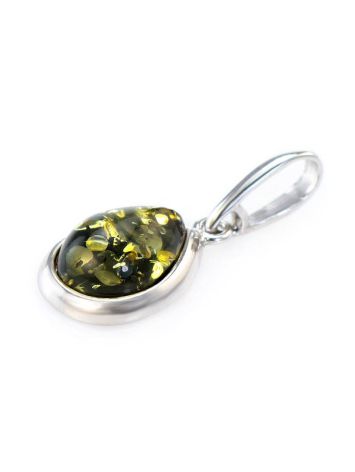 Green Amber Pendant In Sterling Silver The Fiori, image , picture 3
