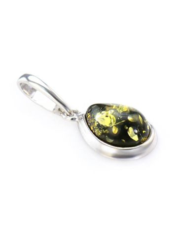 Green Amber Pendant In Sterling Silver The Fiori, image , picture 4