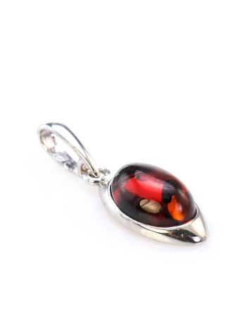 Elegant Silver Pendant With Cherry Amber The Amaranth, image , picture 4