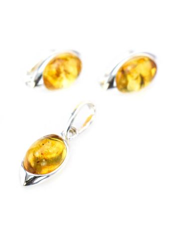 Luminous Lemon Amber Pendant In Sterling Silver The Amaranth, image , picture 6