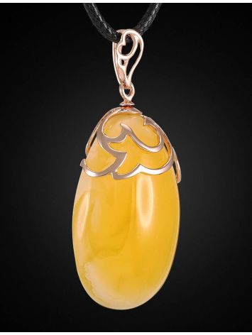 Amber Pendant In Gold The Cascade, image , picture 3