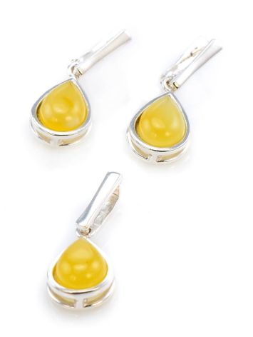Honey Amber Pendant In Sterling Silver The Fiori, image , picture 5