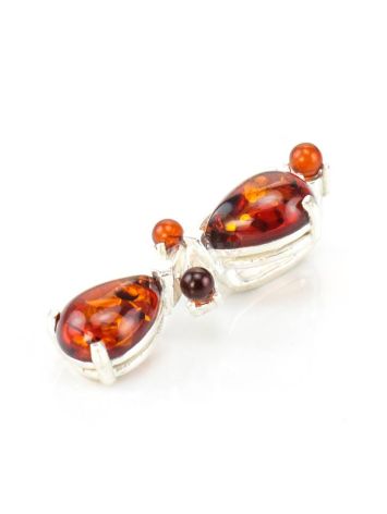 Cognac Amber Pendant In Sterling Silver The Symphony, image , picture 5