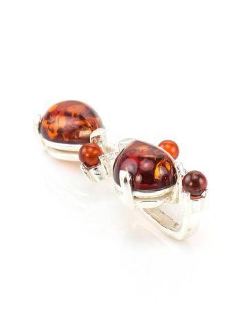 Cognac Amber Pendant In Sterling Silver The Symphony, image , picture 4