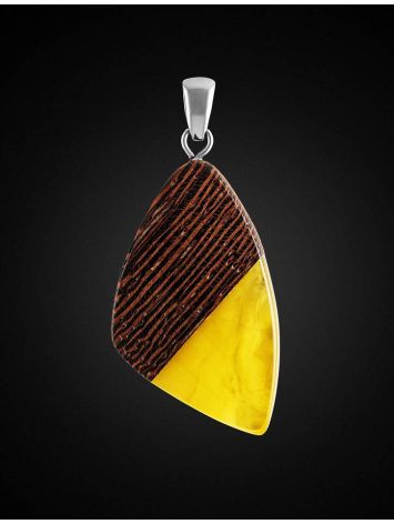 Honey Amber And Wood Pendant The Indonesia, image , picture 3