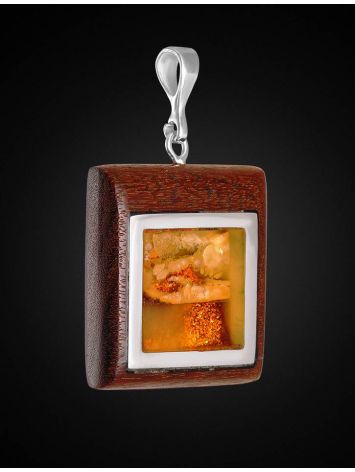 Amber Pendant With Natural Wood The Indonesia, image , picture 3