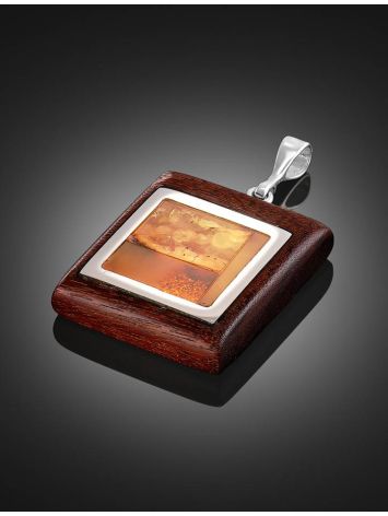 Amber Pendant With Natural Wood The Indonesia, image , picture 2