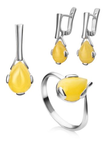 Honey Amber Pendant In Sterling Silver The Twinkle, image , picture 6