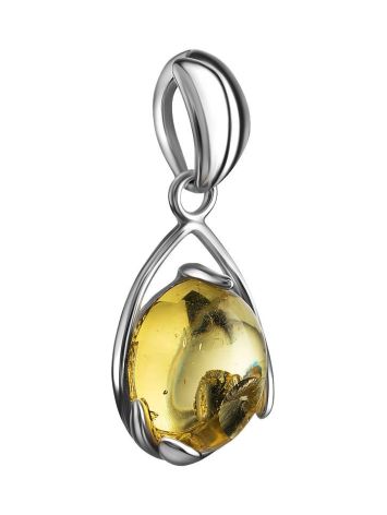 Drop Amber Pendant In Sterling Silver The Selena, image , picture 3