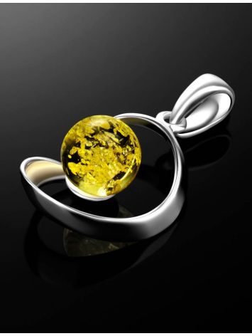 Baltic Amber Pendant In Sterling Silver The Leia, image , picture 2