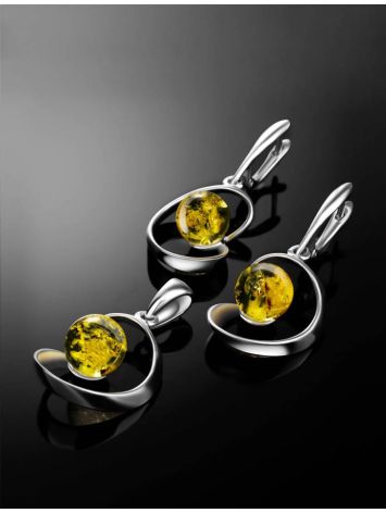 Baltic Amber Pendant In Sterling Silver The Leia, image , picture 5