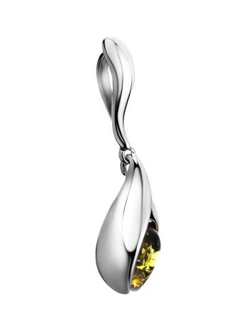 Floral Amber Pendant In Sterling Silver The Peony, image , picture 3
