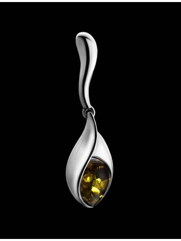 Floral Amber Pendant In Sterling Silver The Peony, image , picture 2