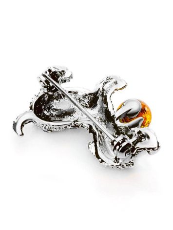 Cognac Amber And Crystals Puppy Brooch The Puppy, image , picture 5