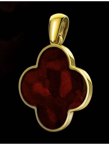 Alhambra Amber Pendant In Gold-Plated Silver The Monaco, image , picture 2