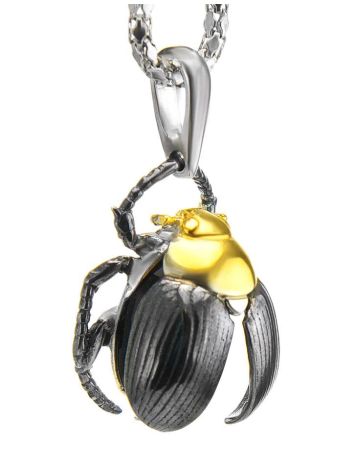 Cherry Amber Pendant In Sterling Silver The Scarab, image , picture 4