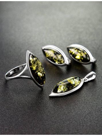 Green Amber Pendant In Sterling Silver The Amaranth, image , picture 5