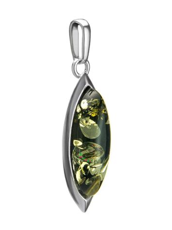 Green Amber Pendant In Sterling Silver The Amaranth, image , picture 4