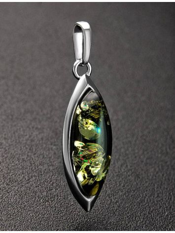 Green Amber Pendant In Sterling Silver The Amaranth, image , picture 2