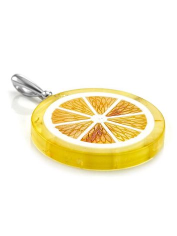 Fruit Slice Amber Pendant In Sterling Silver The Confiture, image , picture 3