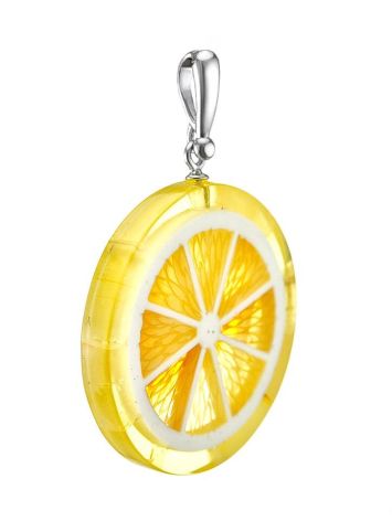 Fruit Slice Amber Pendant In Sterling Silver The Confiture, image , picture 4