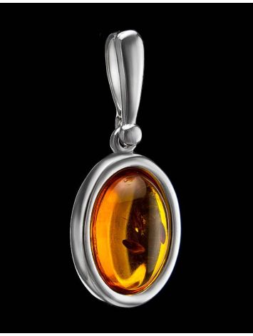 Cognac Amber Pendant In Sterling Silver The Goji, image , picture 2