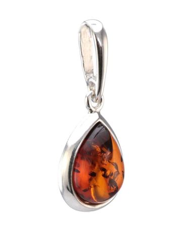 Drop Amber Pendant In Sterling Silver The Fiori, image , picture 4