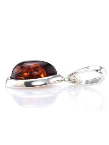 Drop Amber Pendant In Sterling Silver The Fiori, image , picture 5