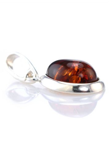 Drop Amber Pendant In Sterling Silver The Fiori, image , picture 3