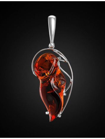 Handcrafted Amber Pendant In Sterling Silver The Rialto, image , picture 2